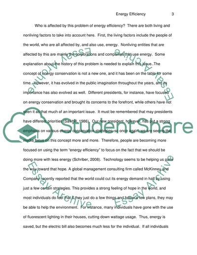 Energy Efficiency Issues