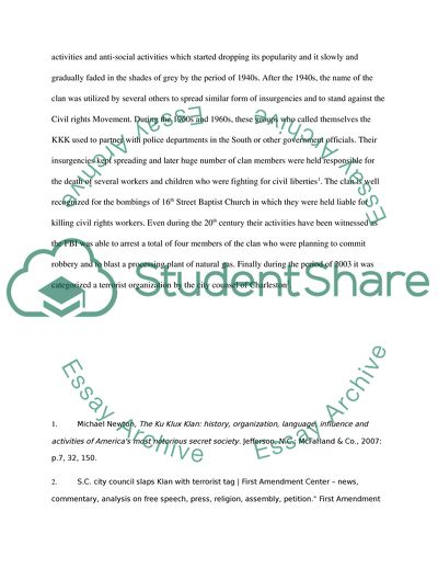 Ku Klux Klan Organization and Activities of Americas Most Notorious Secret Society