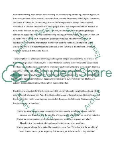 The consumption of ice cream increases, so do the instances of drowning