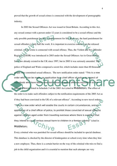 Sexual Offence Investigation