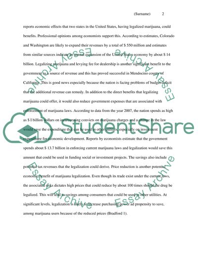 Effects of Legalizing Marijuana on Americas Economy and Patients Who Need Marijuana