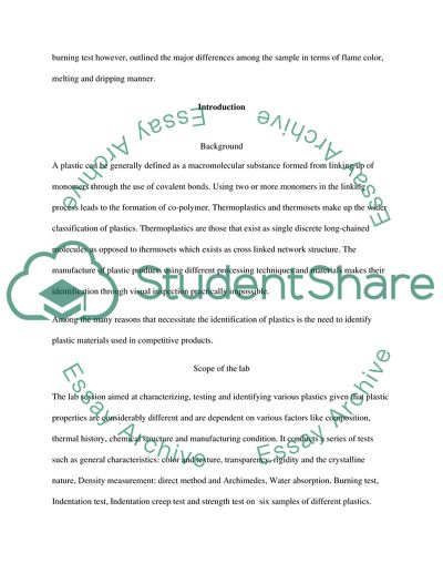 Plastics Testing and Failure Analysis