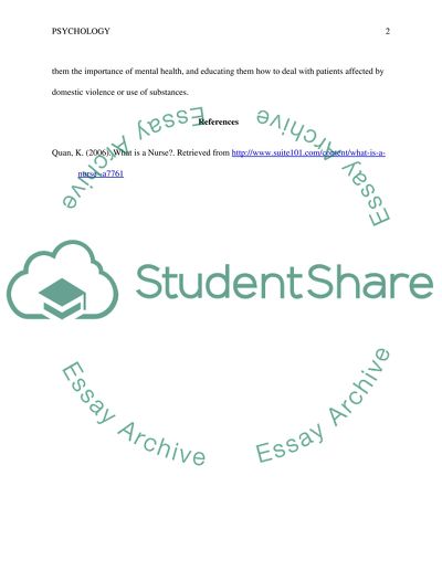 Responsibility of a Nurse