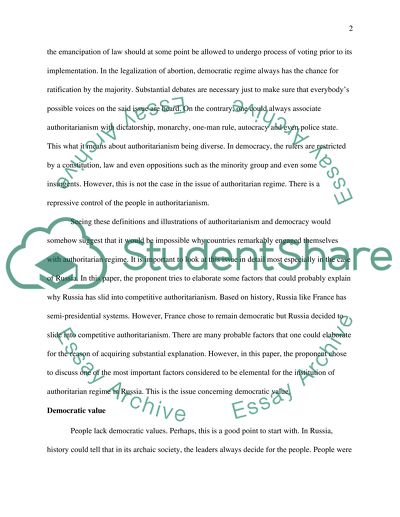 Semi-Presidential Systems Analysis of France and Russia