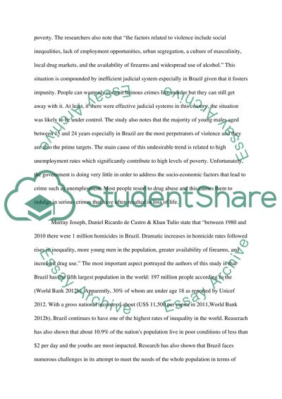 Facts that have contributed to urban violence in Brazil