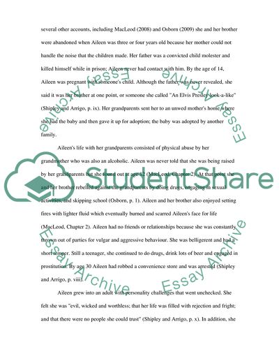 The Case of Aileen Wuornos