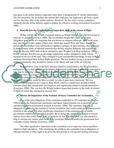 Aviation Legislation