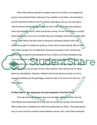 Movie Analysis - Frank Capras It Happened One Night