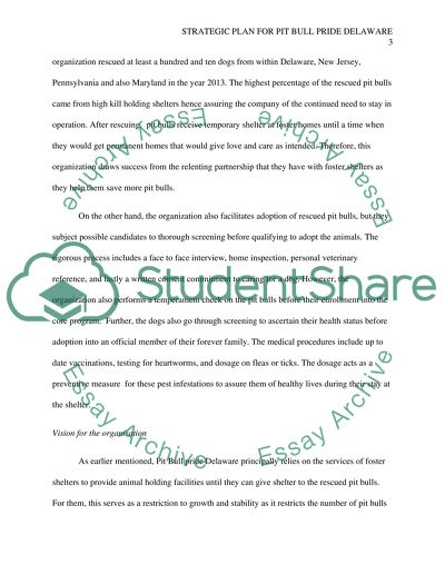 Strategic Marketing Plan for Pit Bull Pride of Delaware