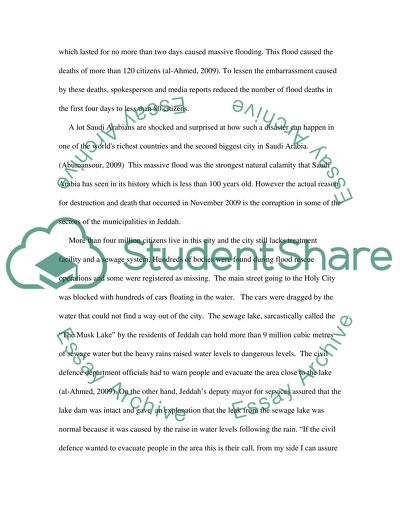 Risk Management Cycle: Jeddah City