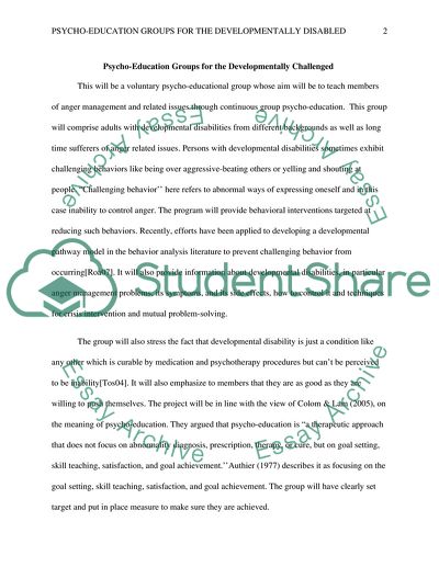 Creation of Psychological and Pedagogical Groups for People with Disabilities