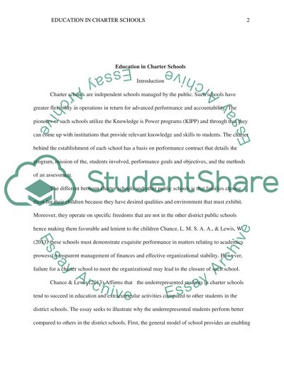 Education in Charter Schools