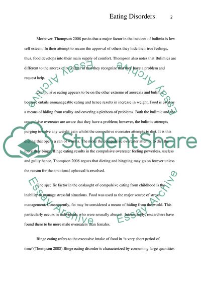 Anorexia Nervosa and Related Eating Disorders