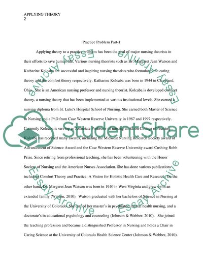 Applying Theory to a Practice Problem