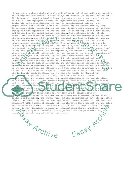 Organizational Behavior and Organizational Culture at Apple