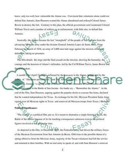 The Overview of the Alamo