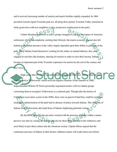 Dispossessing the Wilderness: Yosemite Indians and the National Park Ideal