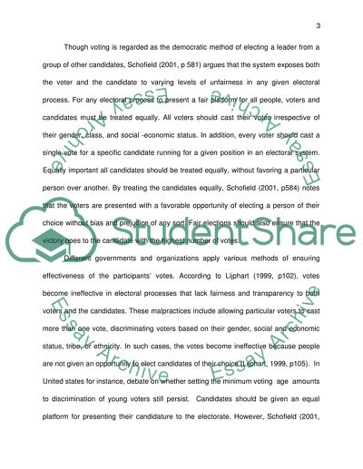 modern studies voting systems essay