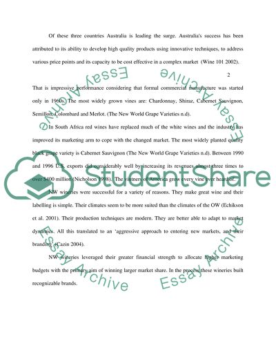 Strategic Managemnt - Old World wine producers