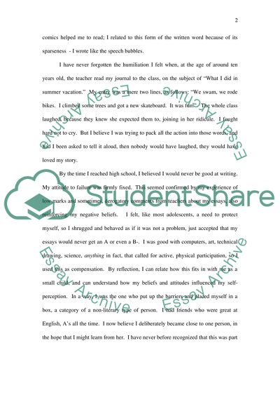 Reflective Essay: My Experiences As a Writer