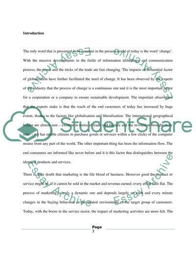 Comparing and Contrasting Marketing Activity