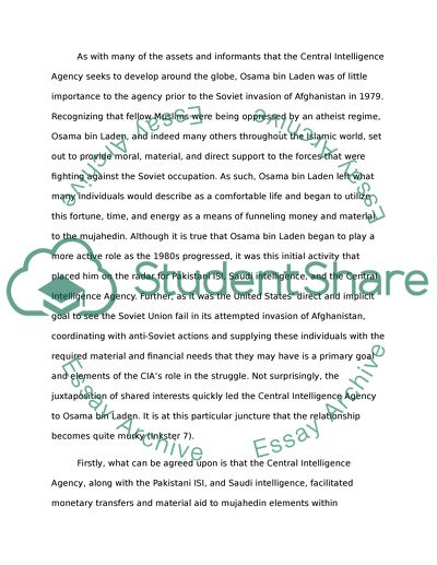 The CIA Created Osama bin Laden