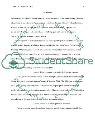 Sociological Perspective