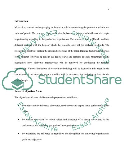 The Influence of Rewards, Motivations, and Targets in the Performance of the People