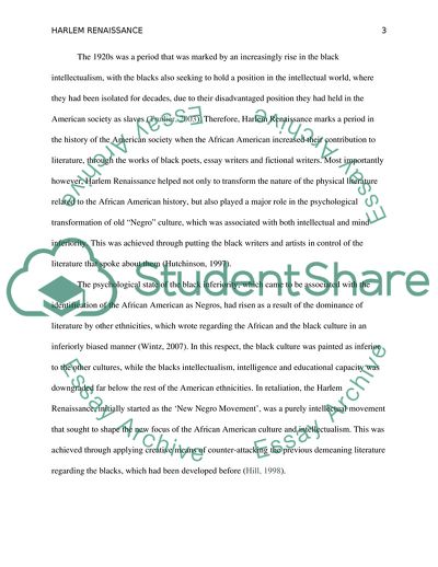 History of Harlem Renaissance