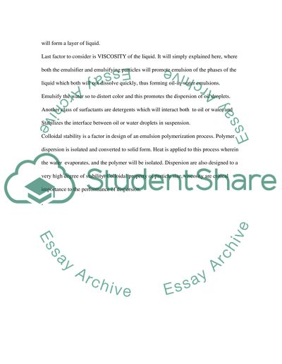 Factors to consider for the design and development of emulsion