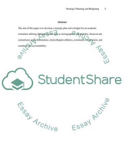 Strategic Planning and Budgeting of Cornell University