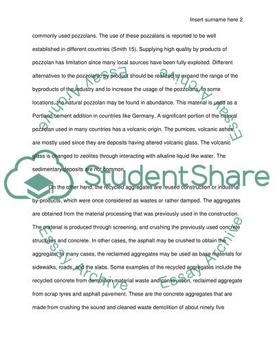 Recycled Aggregates lab