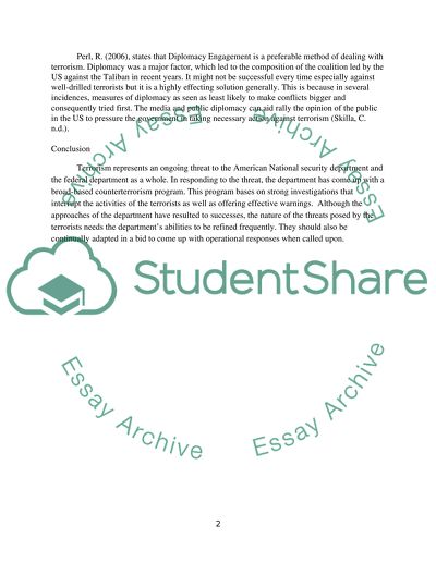 Terrorism and National Security