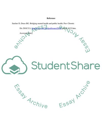 Bridging Mental Health and Public Health