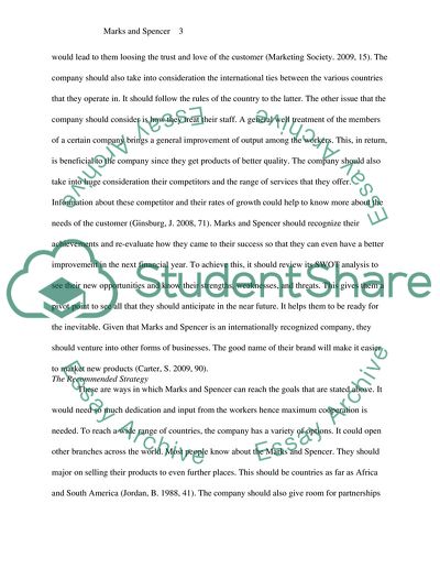 Strategic Management at Marks and Spencer