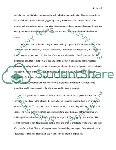 Will Evolving Forms of Journalism Be an Improvement