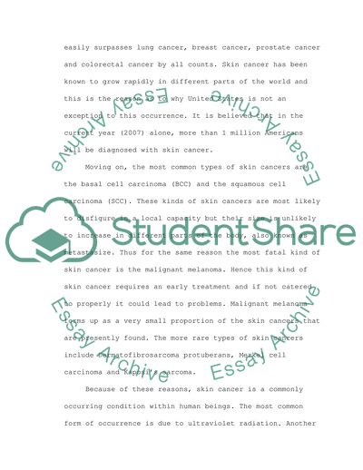 How to Deal with Skin Cancer