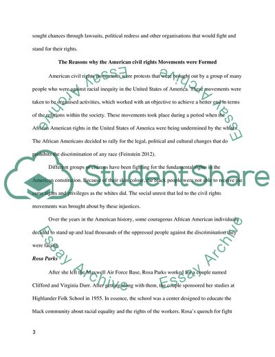 American Civil Rights Movements