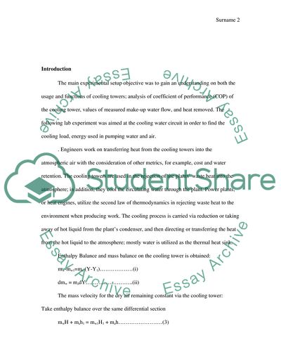 Six Measurements of Cooling Tower