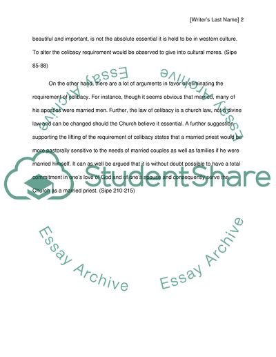 Eliminating the celibacy requirement for catolic priests