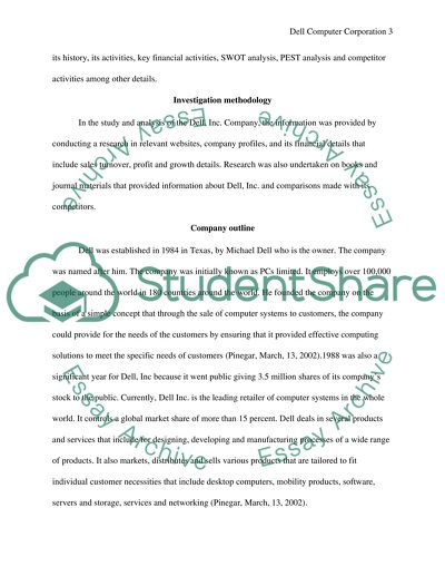 Profits and Growth in Dell Computer Corporation