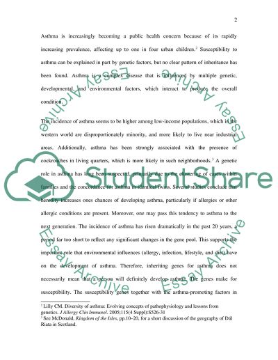 Health profile examining a health issue in the community i worked