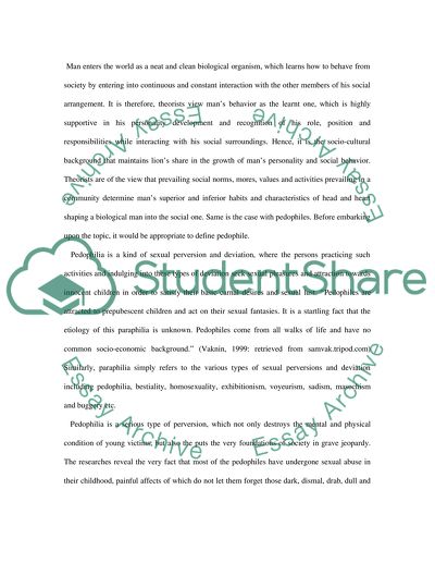 Paraphilia essay picture