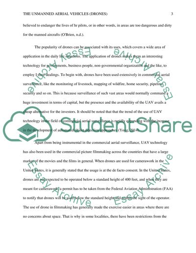 Drones and how they are becoming more advanced along with the safety concerns of civilian drones