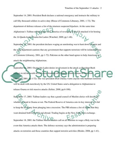 A timeline of the September 11 attacks