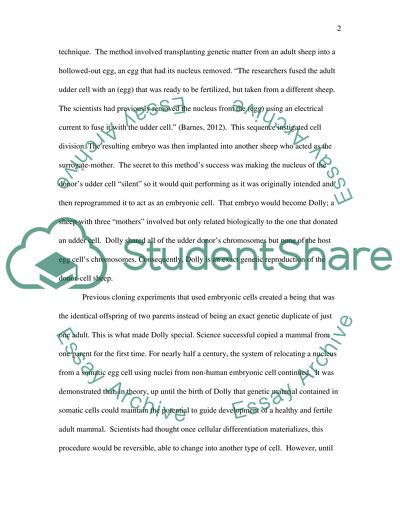 Scientific advances on Cloning