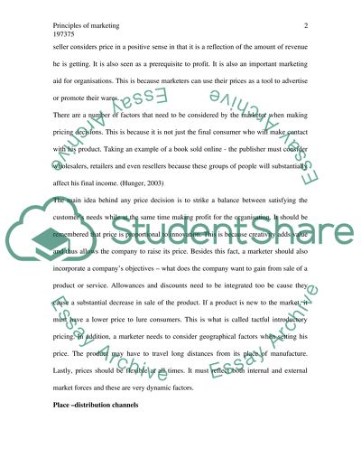 Principles of Marketing