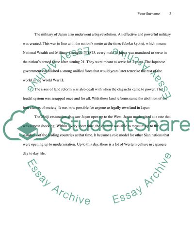 The Meiji Restoration as a Revolution