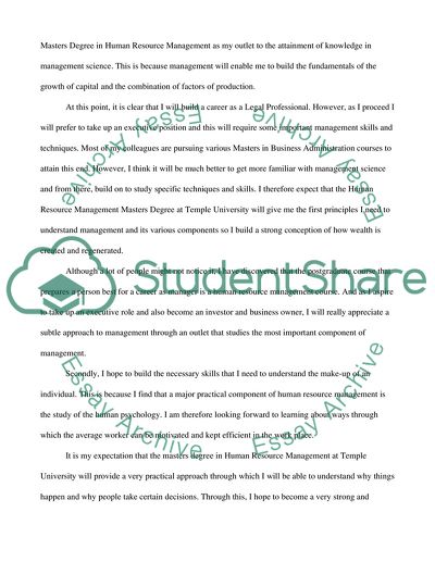 Graduate Admissions Statement of Goals