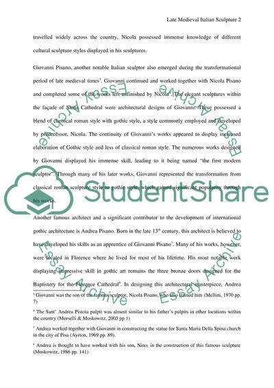 Late Medieval Italian Sculpture